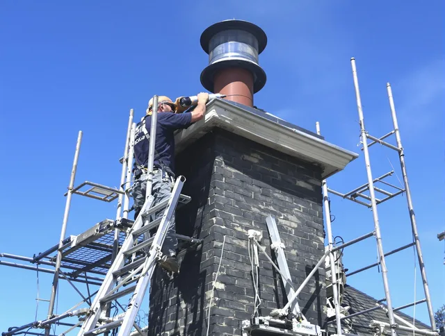 Sturdy chimney crown finished by Hudson Chimney Sweep in Hudson, OH