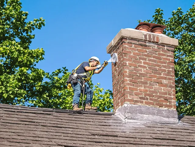 Hudson Chimney Sweep performing an inspection with advanced tools in Hudson, OH
