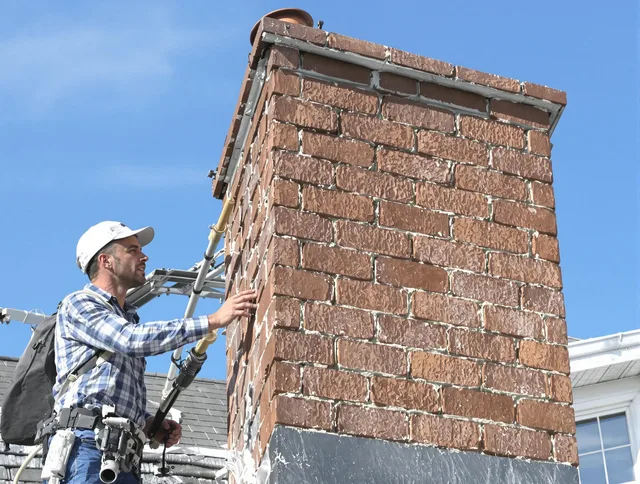 Brickwork for a chimney rebuild by Hudson Chimney Sweep in Hudson, OH