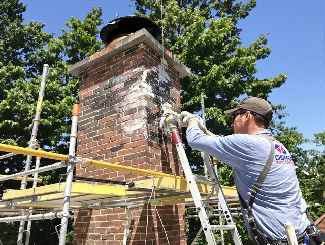 Structural chimney repair by Hudson Chimney Sweep in Hudson, OH