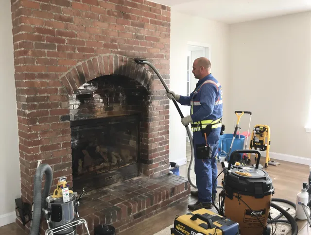 Hudson Chimney Sweep expert performing detailed chimney sweep in Hudson, OH
