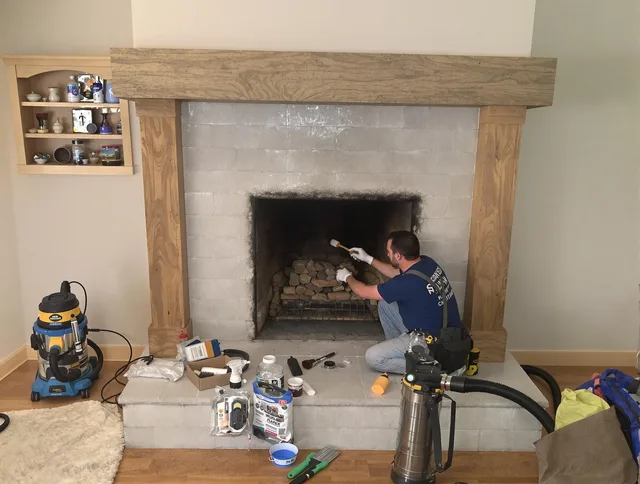 Detailed creosote removal process by Hudson Chimney Sweep in Hudson, OH
