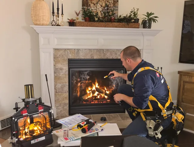 Safety-focused fireplace inspection by Hudson Chimney Sweep in Hudson, OH