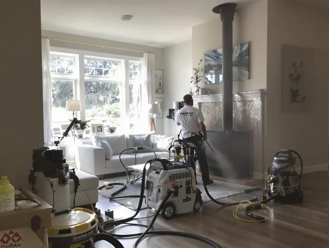 Soot removal service by Hudson Chimney Sweep for a fireplace in Hudson, OH