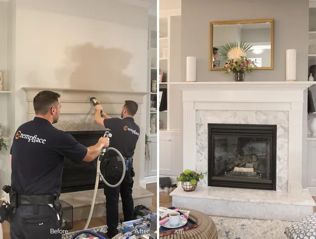 Professional soot removal by Hudson Chimney Sweep team in Hudson, OH